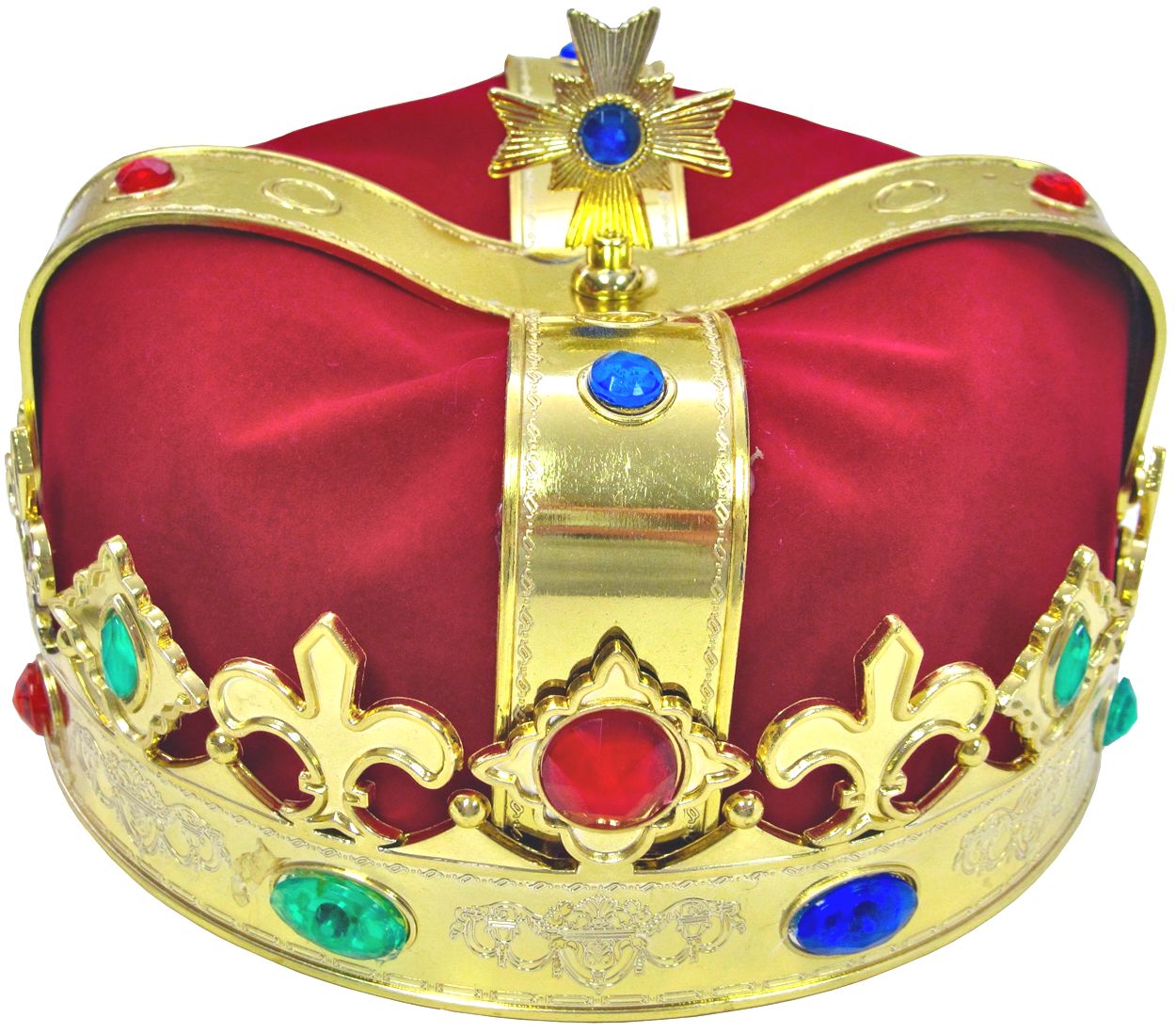 Gold Royal Crown King Queen Prince Costume Medieval Renaissance Accessory Adult